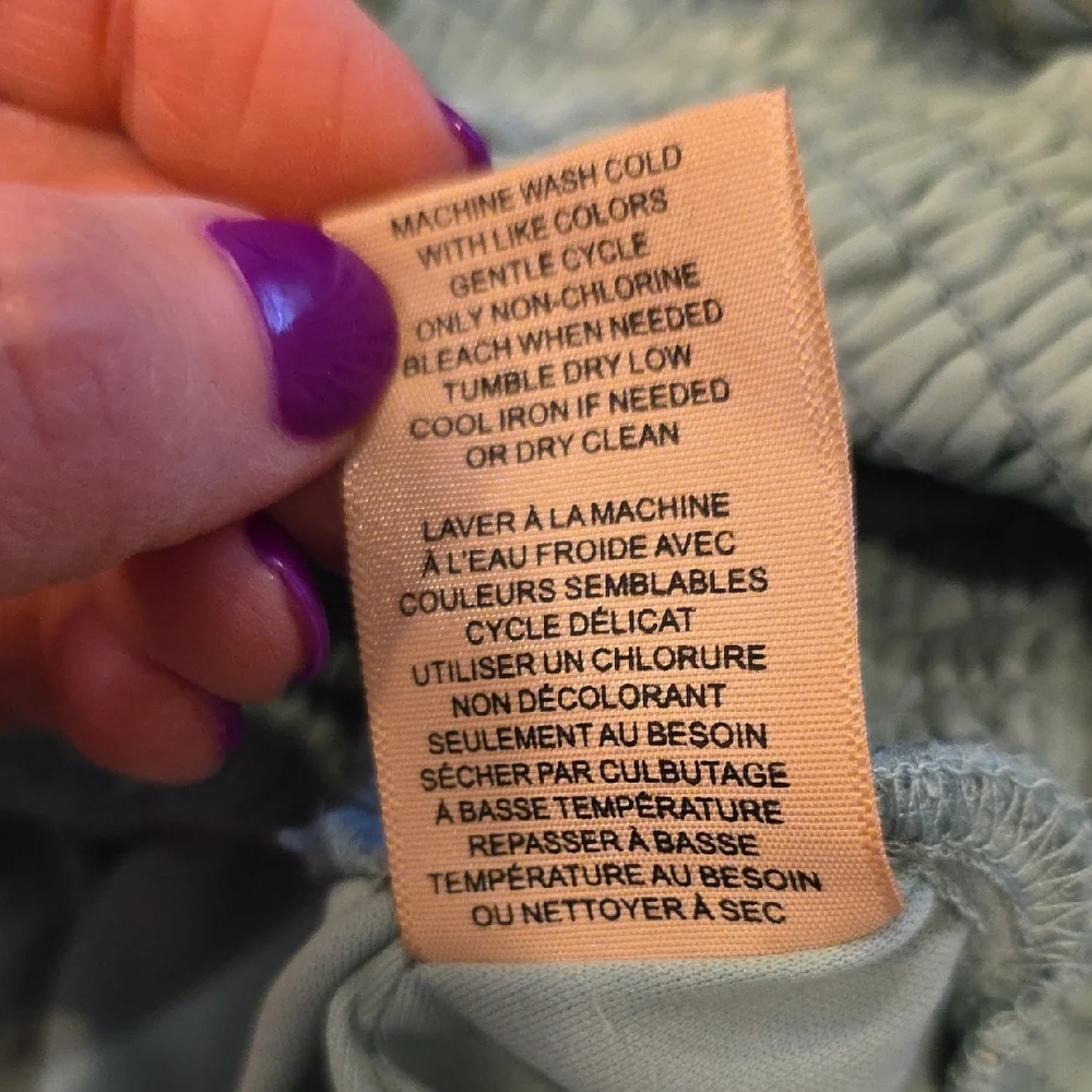 NWT Philosophy XL  Blue Floral V-Neck Blouse - Picture 6 of 6